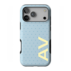 On the Dot | Blue Monochrome Polka Dot Case